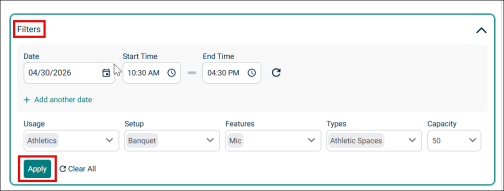 apply location filters